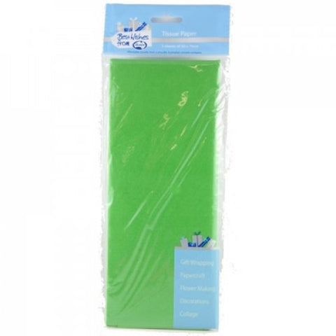 18gsm Tissue Paper 50cm x 75cm P5 Lime Green #465181