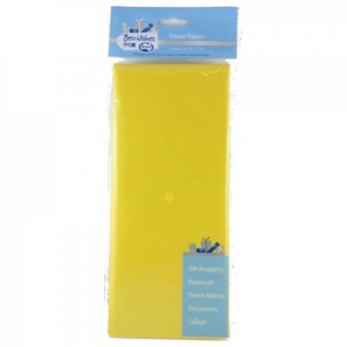18gsm Tissue Paper 50cm x 75cm P5 Yellow #465177
