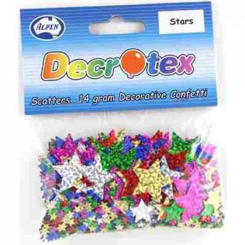 Scatters 14g Pack ASSORTED Stars Holographic #AP108346
