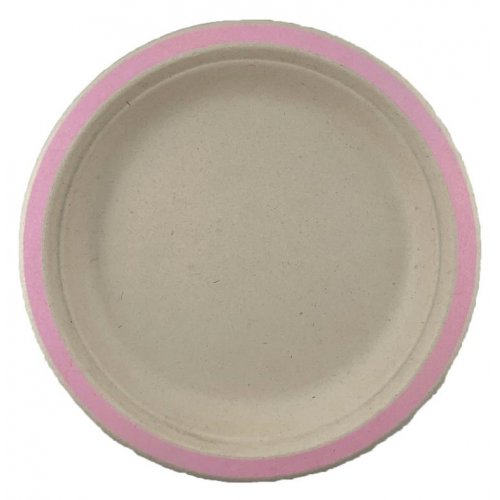 Sugar Cane Plate 230mm LIGHT PINK 10Pk #AP400213