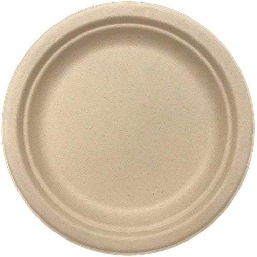 Sugar Cane Plate 180mm NATURAL 10Pk #AP400103