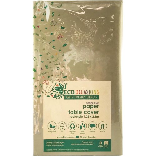 PAPER Tablecover 250cm x 125cm GOLD #AP401311