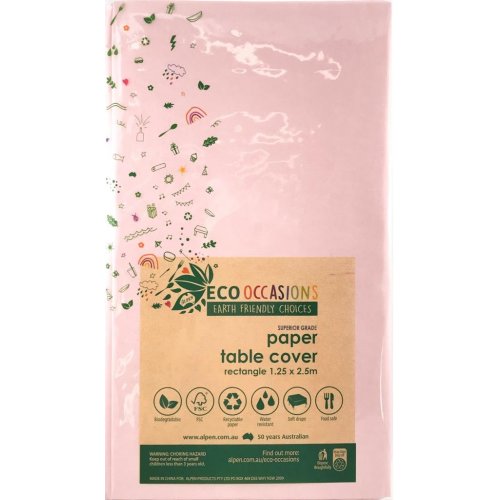 PAPER Tablecover 250cm x 125cm LIGHT PINK #AP401313