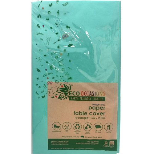 PAPER Tablecover 250cm x 125cm MINT GREEN #AP401315