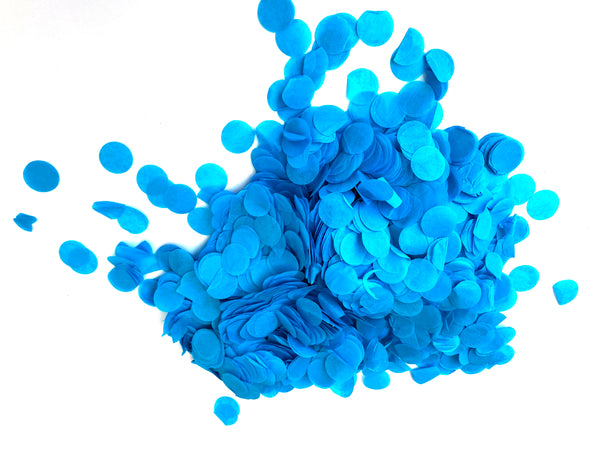 Confetti 2.3cm Tissue Mid Blue 250 grams #CPMTissueLB