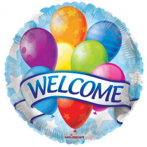 45cm Round Foil Balloon WELCOME Banners & Balloons #AP209279 - Each (Pkgd.)