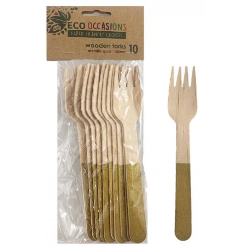 Wooden Fork GOLD P10 #AP401241