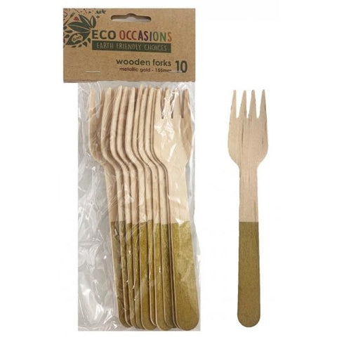 Wooden Fork GOLD P10 #AP401241