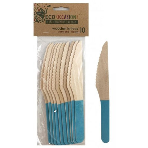 Wooden Knife LIGHT BLUE P10 #AP401224