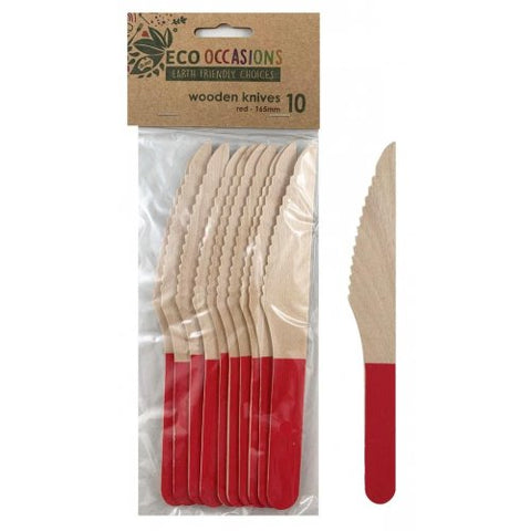 Wooden Knife RED P10 #AP401227