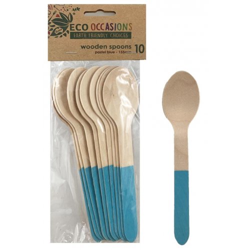 Wooden Spoon LIGHT BLUE P10 #AP401264