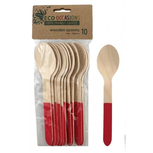 Wooden Spoon RED P10 #AP401267