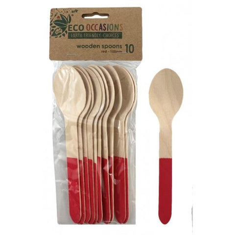 Wooden Spoon RED P10 #AP401267