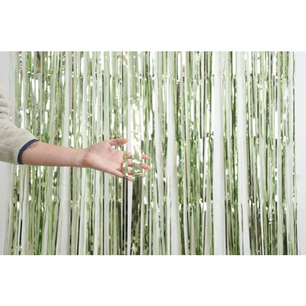 XL Foil Curtain 1m x 2.4m Metallic MINT #HA1245022