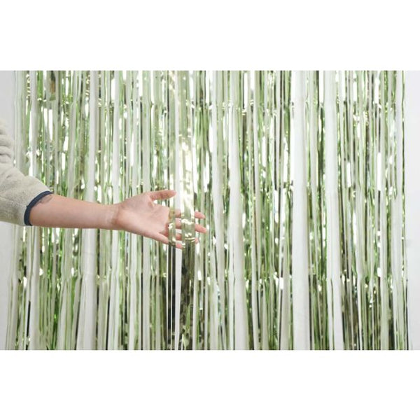 XL Foil Curtain 1m x 2.4m Metallic MINT #HA1245022