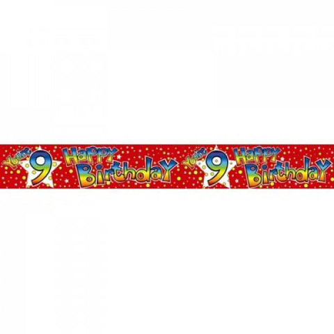 2.6m BANNER You're 9 #AP109225