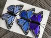 Butterfly Magnet set of 3 Blues #AABMMB