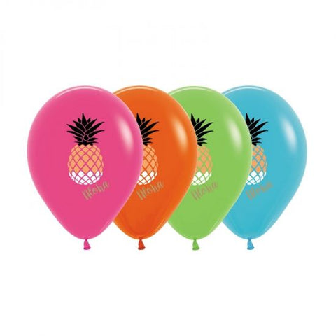 30cm Round Aloha Pineapple Fashion Assorted #59620901 - Pack of 50