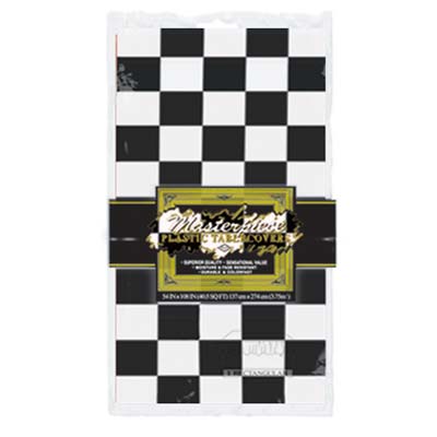 CHECKERED Print Tablecover 137cm x 274cm 50938