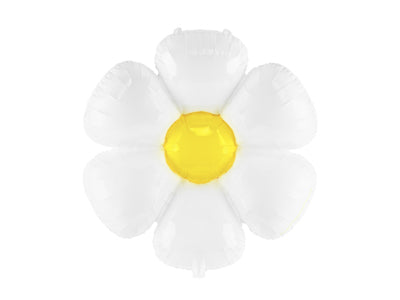 Foil Balloon Glossy White DAISY 97 x 103cm #FS2665