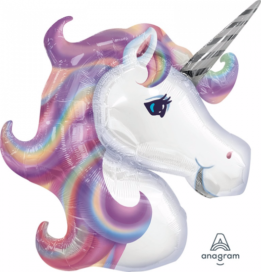 Shape Foil Pastel Magical Unicorn Head 33