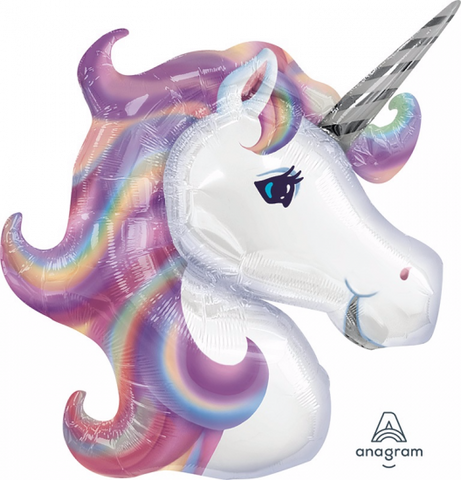 Shape Foil Pastel Magical Unicorn Head 33