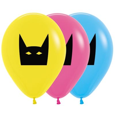 30cm Round Bat Mask Fashion Assorted #59621011 - Pack of 50