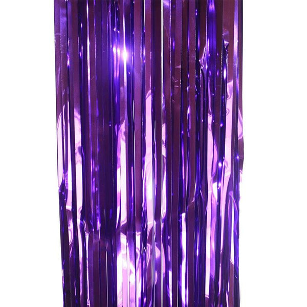 Metallic Foil CURTAIN Purple #FS5350PU 90cm x 2.00m - Each