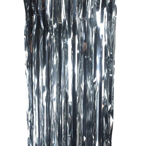 Metallic Foil CURTAIN Silver #FS5350MS 90cm x 2.00m - Each