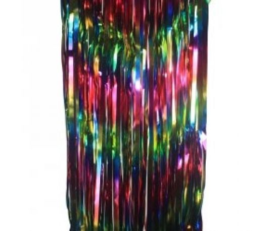 Metallic Foil CURTAIN Multi #FS5350M 90cm x 2.00m - Each
