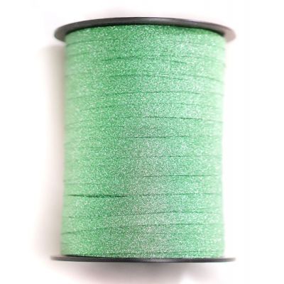 GLITTER Ribbon 227m/248yd x 5mm GREEN- each #1241148