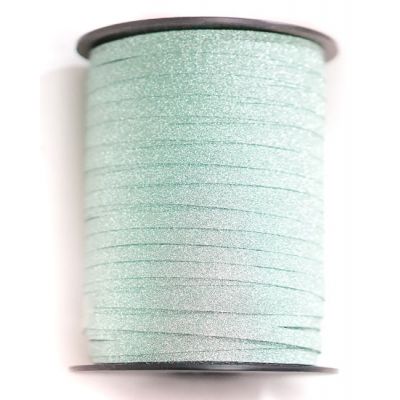 GLITTER Ribbon 227m/248yd x 5mm Mint GREEN- each #1241147