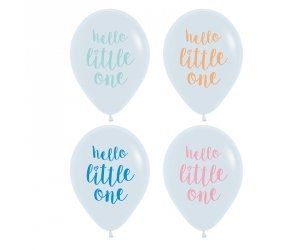 30cm Round Hello Little One White #59620902 - Pack of 50