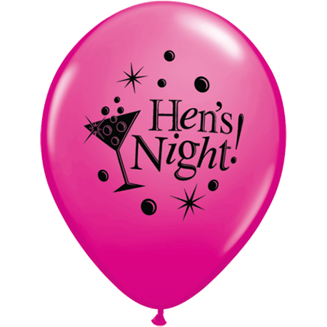 28cm Round Wild Berry Hen's Night Bubbly #22337 - Pack of 50