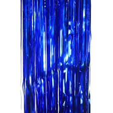 Metallic Foil CURTAIN True Blue #FS5350TB 90cm x 2.00m - Each