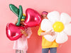 Foil Balloon Glossy White DAISY 97 x 103cm #FS2665
