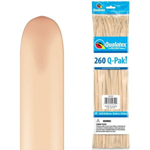 260Q Q-Pak Blush Qualatex Plain Latex #54659 - Pack of 50
