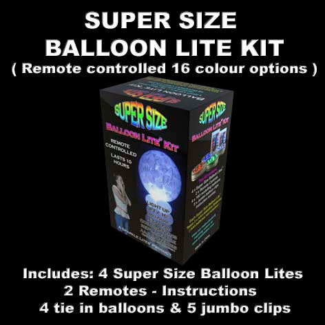 Super Size BALLOON LITES 4 x Lites 2 x remotes