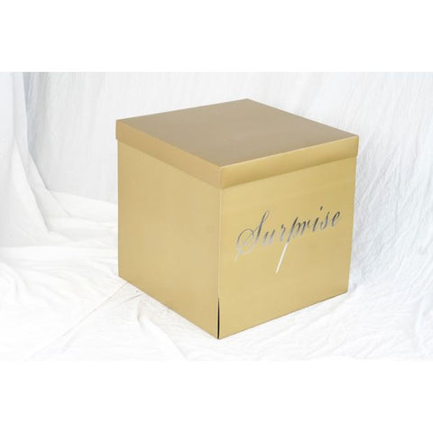 SURPRISE Unfolding Balloon BOX Gold #B510-G