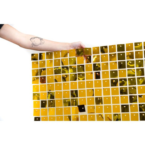 Shimmer Sequin WALL PANEL Met TRUE GOLD #2999815